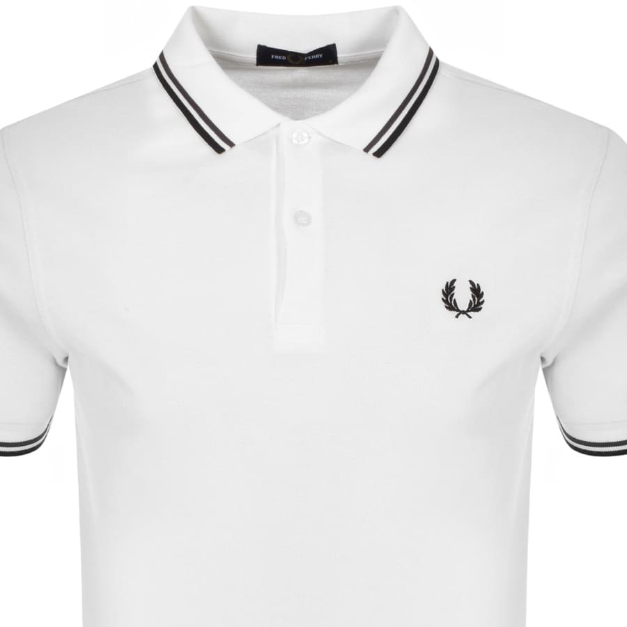 Alternative Image for ProductFred Perry Twin Tipped Polo T Shirt White2